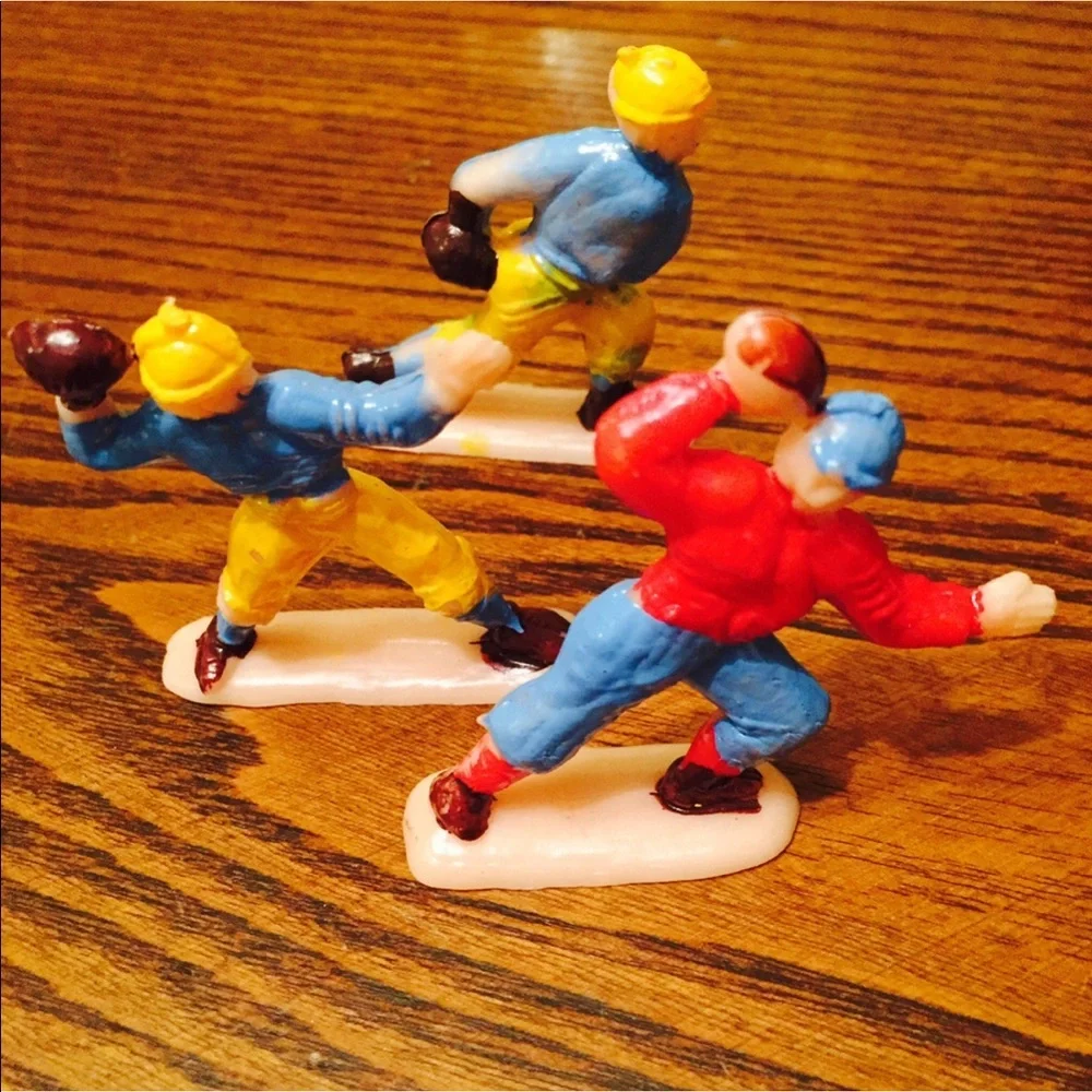 Vintage Football Player Cake Toppers